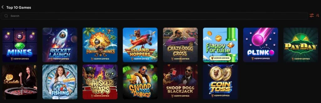 Top giochi Rebet24 Casino